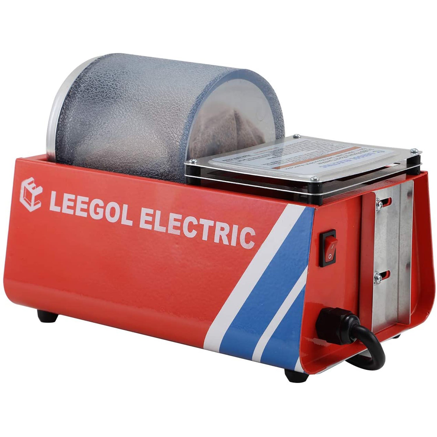 Leegol Electric Hobby Rock Tumbler Machine - Single Drum 3LBs Rotary Rock Polisher (Professional Single Barrel) - LeegolElectric