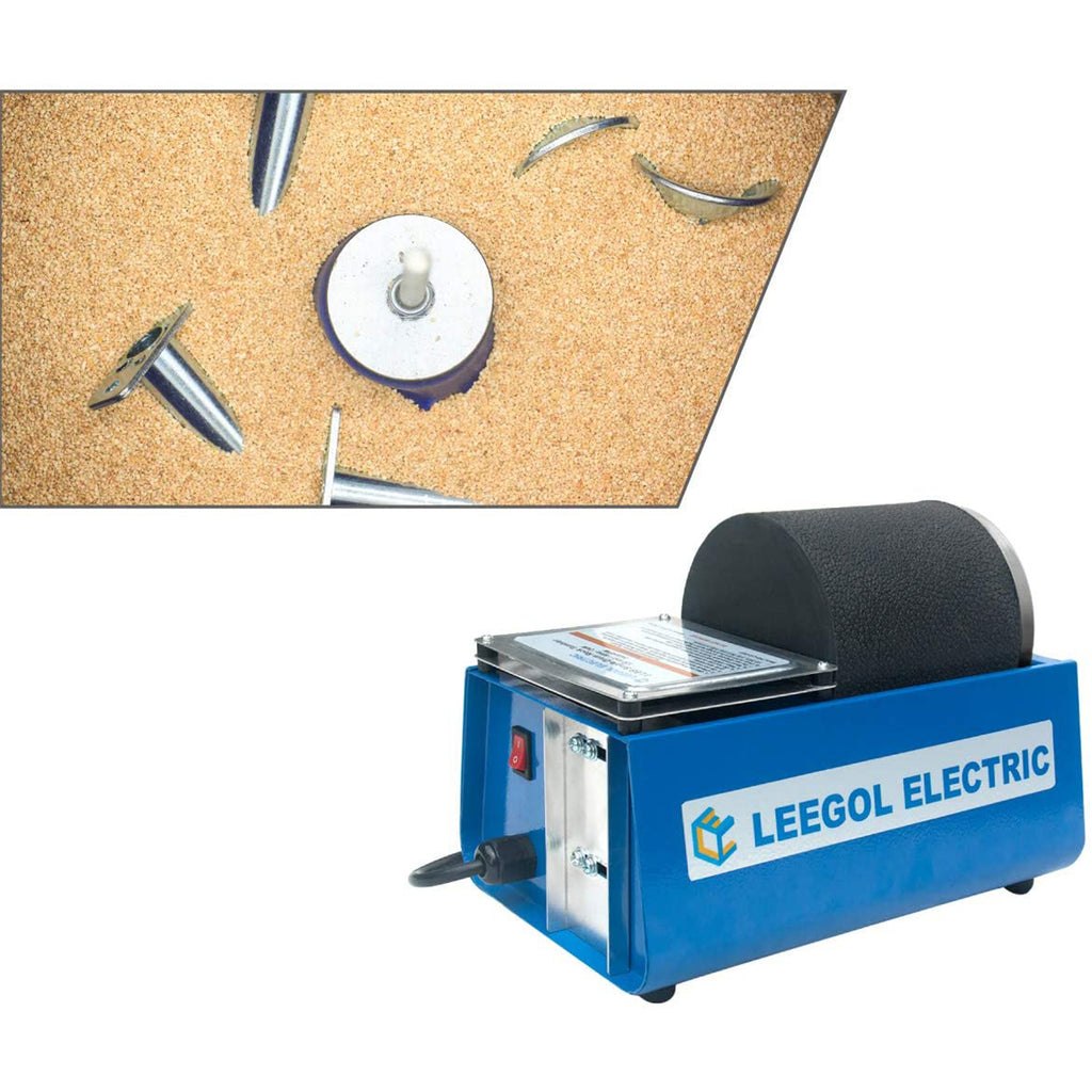 Leegol Electric Rotary Rock Tumbler - Double Drum 6LB Lapidary Polisher  (Double Barrel)